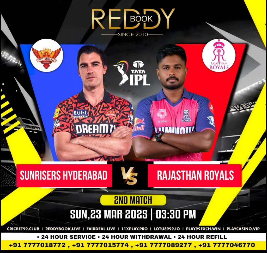 SRH vs RR Match Prediction: Who Will Win Today IPL Match 2 2025? REddy Anna Book
