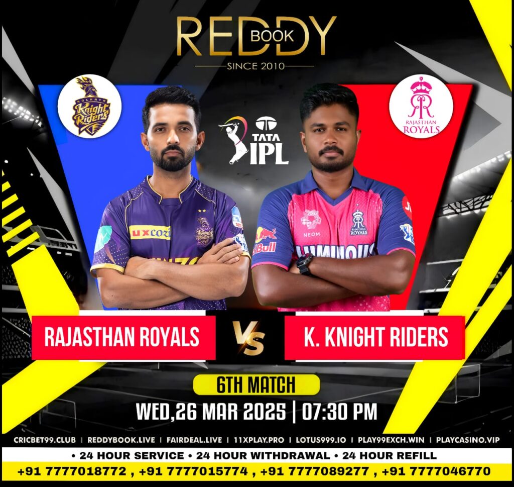 RR vs KKR Match Prediction: Who Will Win Today IPL Match 6 2025? Reddy Anna Book
