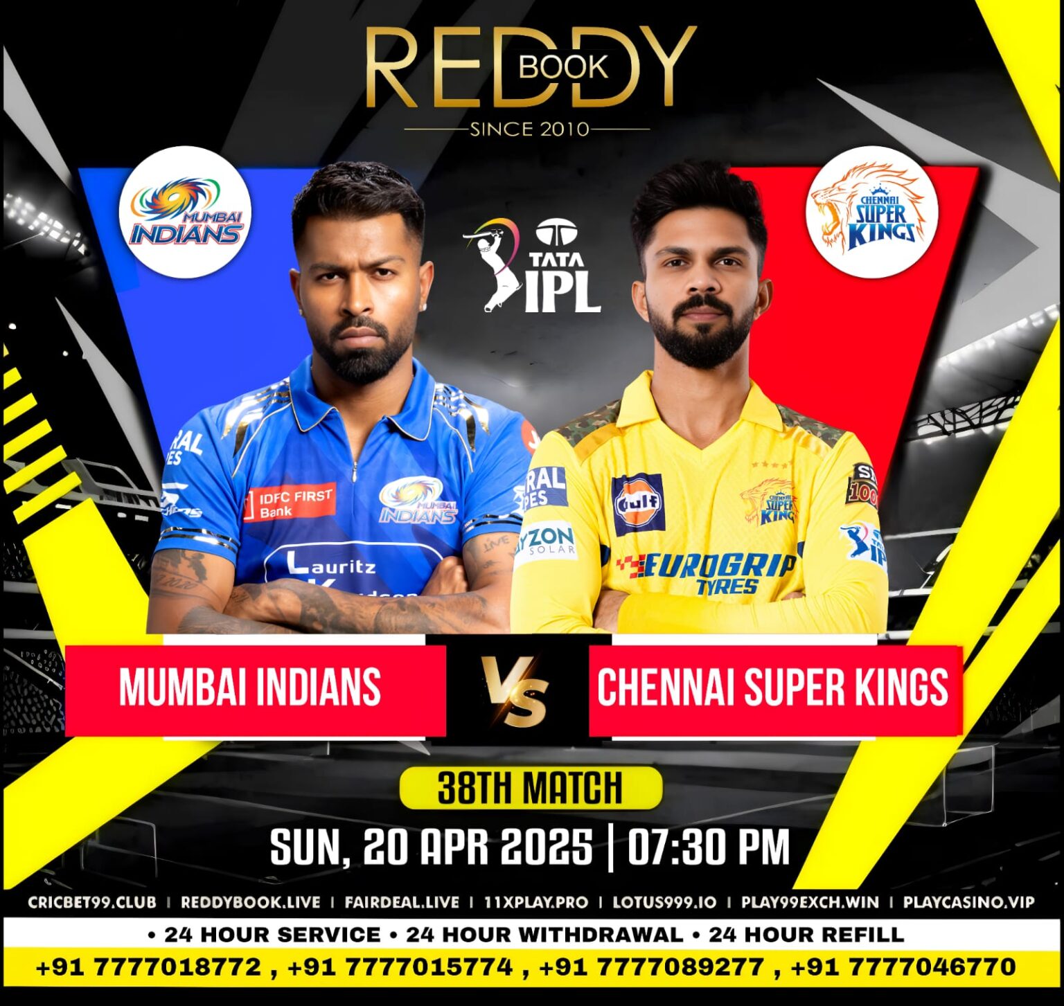MI vs CSK Match Prediction: Who Will Win Today's IPL Match 38 2025? | Reddy Anna Book