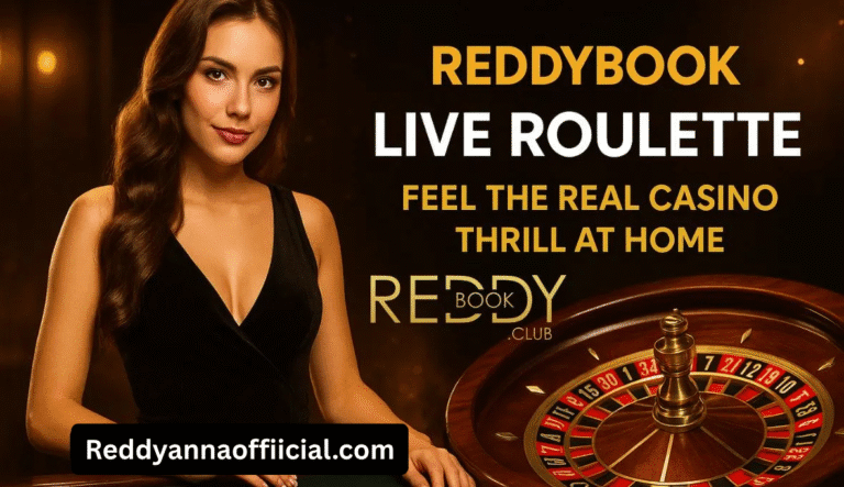 Reddybook Live Roulette—Feel the Real Casino Thrill at Home