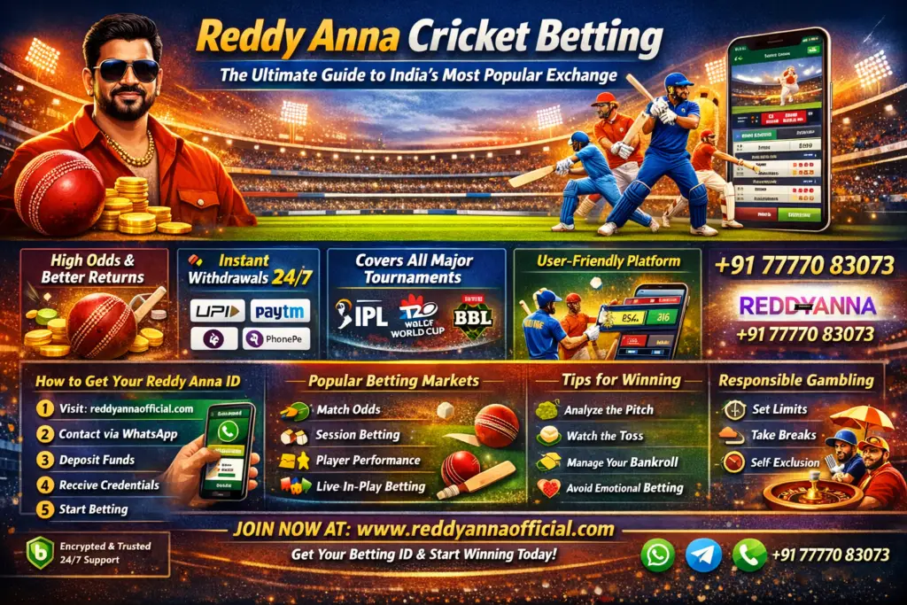 Reddy Anna Cricket Betting - Reddy Anna Offiicial