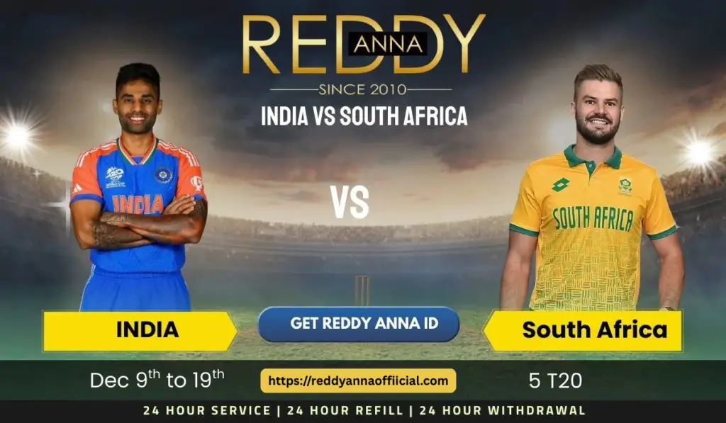 India vs South Africa T20I Series 2025: Betting Insights on Reddy Anna Book