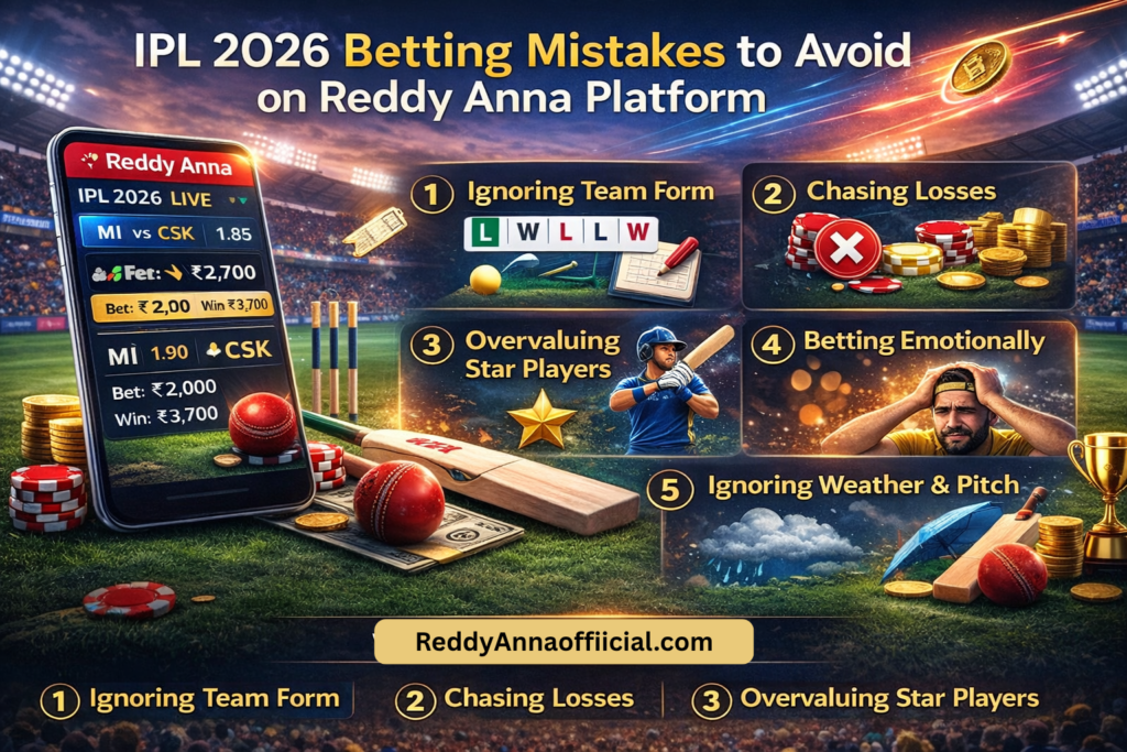 IPL 2026 Betting Mistakes to Avoid on Reddy Anna Platform