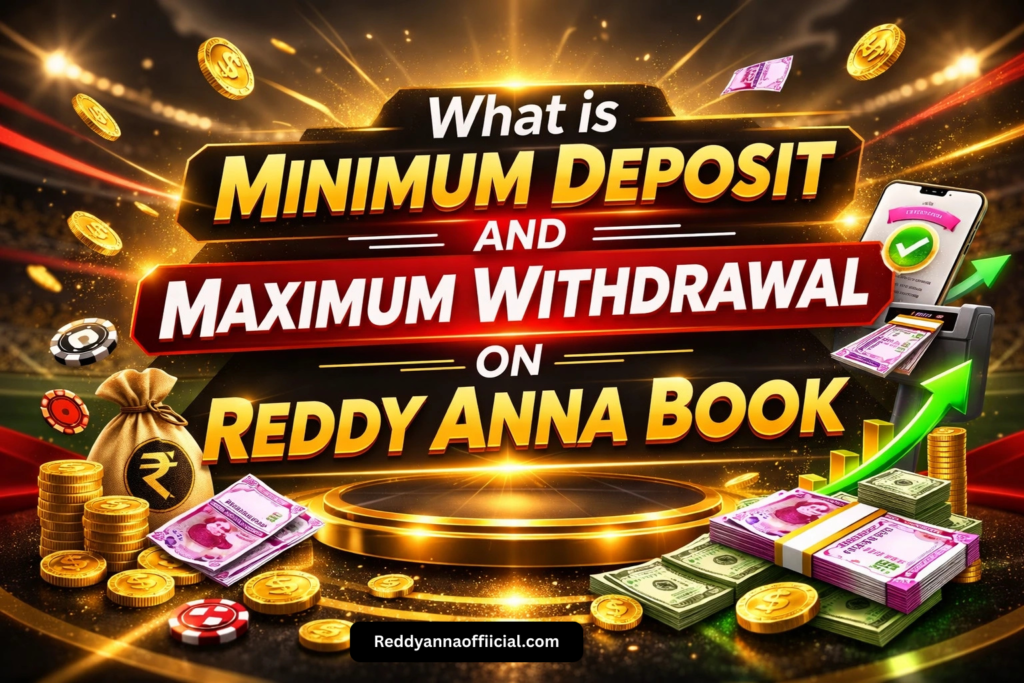 What are the minimum deposit and Maximum Withdrawal on Reddy Anna Book