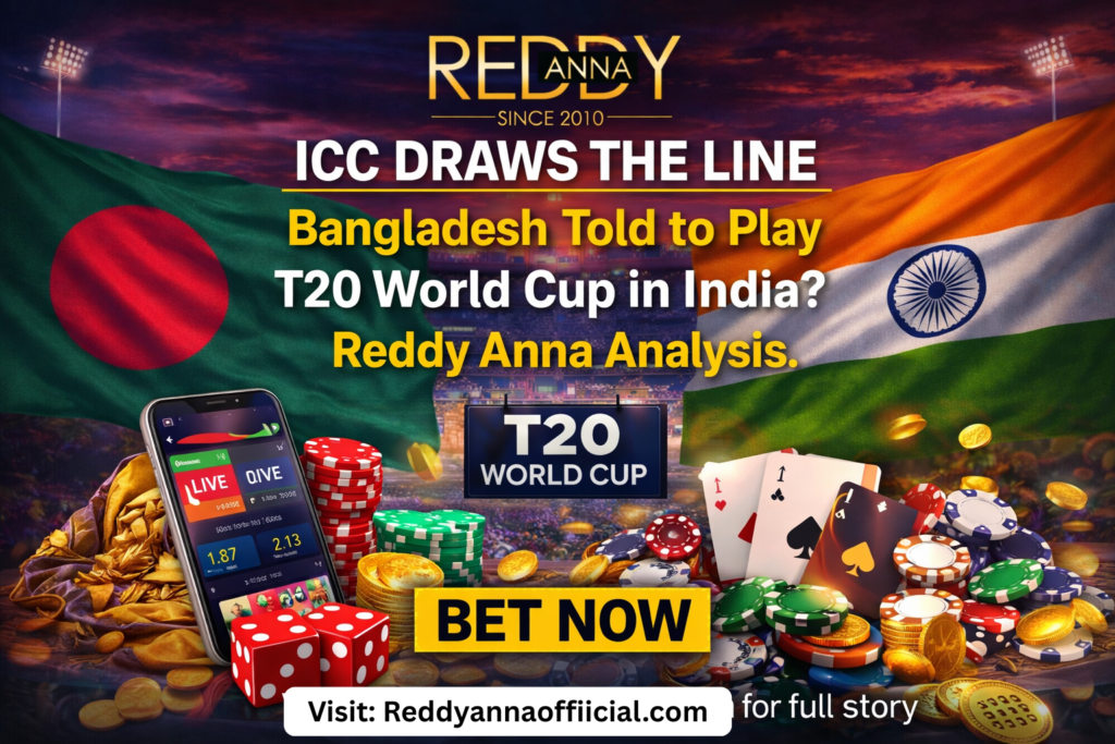 ICC Draws the Line: Bangladesh Told to Play T20 World Cup in India? Reddy Anna Analysis.