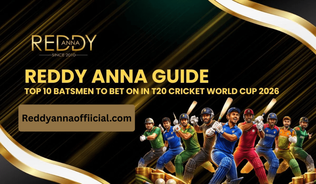 Reddy Anna Guide: Top 10 Batsmen to Bet on in T20 Cricket World Cup 2026